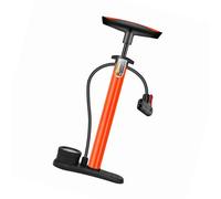 Tbest Gonfleur de Pneu Portable en Acier Inoxydable, Jauge 160PSI, Pompe à Air Multifonctionnelle pour Vélo, Voitures, Balles, Jouets avec Buse 3 en 1 (Black)