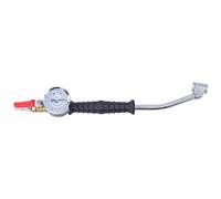 Tbest Gonfleur de Pneus avec Manomètre, Longueur Durable de 30 Cm | Gonflage rapide, jauge précise, adapté aux voitures, motos, vélos