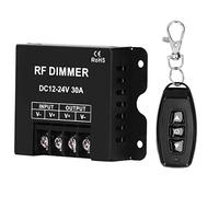 Tbest Gradateurs, Contrôleur de Variateur de Couleur Unique LED 3 Touches RF Grand Cordon d'alimentation Contrôle Rte
