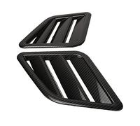 Tbest Grille de Ventilation de Capot Moteur, 2 Pièces, en Plastique ABS, Remplacement de la Grille de Capot Supérieure Avant pour, Jazz, Durable, Résistant aux Rayures, (style fibre de carbone)