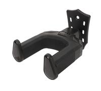 Tbest Guitar Wall Mount Hanger, Automatic Locking Bracket (BLACK) | Fer haute résistance, Protection en caoutchouc, Compatible acoustique, électrique, basse