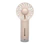 Tbest Handheld Mist Spray Fan, Portable Travel Cooling Device (Beige)