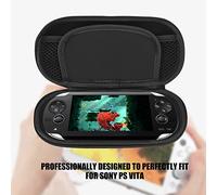 Tbest Hard Shell Travel Carrying Case Cover Pouch Protective Storage Bag with Compatible PS Vita Console Blue