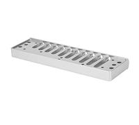 Tbest Harmonica Comb pour Hohner SP20, 10 Trous (SILVER) | Alliage d\'aluminium, conception légère, jeu confortable, surface finement polie, couleur or ou argent