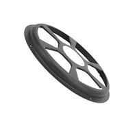 Tbest Haut-Parleur Voiture Couverture, Fer Durable, 4 Trous de Vis (10 | Résistant à la rouille, garniture décorative, protège le caisson de basses, installation facile