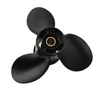 Tbest Hélice Hors-Bord 3 Pales 14 Dents, Rotation à Droite, Remplacement en Alliage D'aluminium pour Moteurs Mariner 20hp, Diamètre 0,25 Pouces, Pas de 11 Pouces