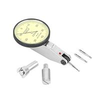 Tbest Indicateur de Test à Cadran 0-40-0 0,01 Mm avec 2 Sondes en Acier au Tungstène, Rails en Queue d'aronde pour la Mesure Mécanique, Correction du Plan d'inspection des Pièces (2 aiguilles en