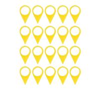 Tbest Indicateurs de Desserrage D'écrous de Roue, Indicateurs Jaunes Haute visibilité, Flèches de Contrôle Visuel pour écrous de Roue de 33 Mm, pour Camions, Remorques, Bus, Tract