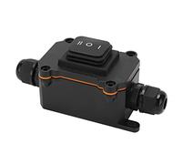 Tbest Interrupteur à Bascule 3 Positions Robuste étanche 12 V 16 A ONOffON Alimentation à Bascule pour Voiture Bateau RV Universel Noir ABS Ignifuge IP68 54 X 53 X 121,5 Mm