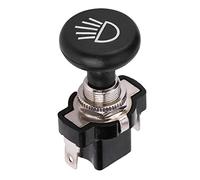Tbest Interrupteur de Phare Push Pull 12V, Interrupteur de Lumière de Chariot avec Emblème de Phare pour Voiture de Club Universelle EZGO