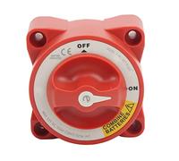 Tbest Interrupteur D'isolateur de Batterie 350 A étanche 4 Goujons Bouton Rotatif Marche/arrêt Sélecteur de Coupure de Courant pour Bateau Marin RV Camion ABS Plastique Cuivre plaqué