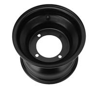 Tbest Jante de Roue de ATV 18x9 50 8, Haute Résistance, en Métal Durable, Moyeu de Jante de Roue de Kart pour ATV Go Karts, Chariots de, Noir 8 Pouces (4 trous)