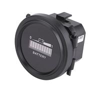 Tbest Jauge de Batterie Indicateur de Batterie Moniteur de 12 V 24 V 36 48 72 LED Graphique à Barres Numérique à 10 Segments Rappel de Mémoire Avertissement de Charge