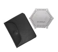 Tbest Jauge de Film Humide, Mesure de Profondeur en Acier Inoxydable 3000 | Durable, antirouille, facile à utiliser, mesure de l\'épaisseur de la peinture, intervalles précis