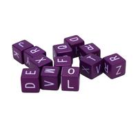 Tbest Jeu de Dés de Mots Croisés, 12 Pièces, éducatif, 1.5x1.5cm, Dés avec Lettres, Jeu de Mots Amusant, Fête de Rassemblement