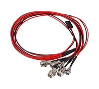 Tbest Jeu de Feux de Voiture RC, 6 LED 3-7V Jeu de Feux arrière de Phare pour Camion de Voiture modèle 1/10 RC 5 mm / 3 mm de diamètre LED