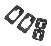 Tbest Jeu de Poignées de Porte pour Voiture Iii 3, 4 Pièces, Joint en Caoutchouc Noir, Remplacement Direct, Avant, Arrière, Gauche, Droite, Facile à Installer, Durable