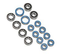 Tbest Jeu de Roulements d'Essieux RC 16 Pièces pour Mises à Niveau SCX10 II 4 Tailles Roulements à Faible Friction en Acier Inoxydable Performances Stables pour Essieux Avant et Arrière Axiaux SCX10