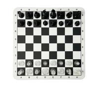 Tbest Jeu D'échecs de Voyage Jeu D'échecs Portable de Voyage (Noir Blanc)