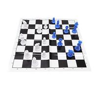 Tbest Jeu D'échecs International Jeu D'échecs Portable Durable de qualité Supérieure avec Boîte de Rangement en Fer pour Les Fêtes de Voyage en Famille Pièces en Plastique avec (Boîte Verte)