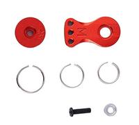 Tbest Joint de Couronne dentée, Bras de klaxon servo de Direction 25T pour véhicule 1/10 1/8 RC (modèle M)(Rouge (N1022R)) Accessoires de Voitures Miniatures