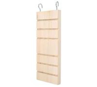Tbest Jouet de l'escalade de Plate-Forme de Repos en Bois pour la Souris Chinchilla Hamster, Cintres en Bois écologiques pour Cage, Caki 16 * 7 * 1cm