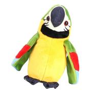 Tbest Jouet de Perroquet pour, Enfants Parler de Disque, Répétitions de Disques de Dessin animé Mignon Enregistrement électrique Apprentissage en Peluche électronique Ce Que Vous Dites Gifle d'oiseau