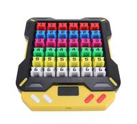 Tbest Jouet d'entraînement du Cerveau Intelligent, Jeu de Puzzle 6x6 Sudoku avec 36 Pièces Charge USB, Jouet éducatif Logique Portable pour Les Enfants Adultes, Outil à Double Niveau, Conception