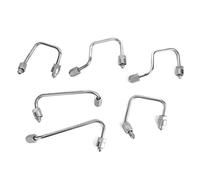Tbest Kit Complet de Conduites D'injecteur de Carburant, Pièce de Rechange Professionnelle en Acier Inoxydable, Puissance Améliorée, Performances Stables, Compatible avec les Moteurs