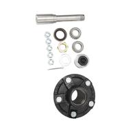 Tbest Kit D' D'ESSIEU De Remorque 2000 LBS Robuste 5 Boulons sur Moyeu De Roue De 4,5 Pouces Kit De Moyeu De Roue D' BT8 Rond De 1 Pouce pour Remorque De Bateau De Cargaison