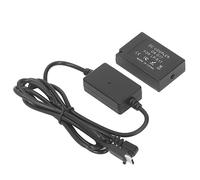 Tbest Kit D'adaptateur d'alimentation de Caméra à Batterie Factice LP E17, Alimentation Continue à Haute efficacité pour 760D 750D 77D 800D 850D M3 M5 M6 Mark II R10 R8