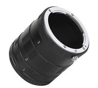 Tbest Kit D'adaptateur D'objectif Macro, Tube D'extension en Alliage D'aluminium de Haute qualité, Noir, pour Prise de Vue Rapprochée, pour Appareils Photo à Monture AI 7 Mm, 14 Mm,