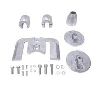 Tbest Kit D'Anodes en Aluminium de qualité Supérieure, Remplacement de Bateau Marin pour Cylindre Hydraulique, Languette de Garniture, écrou D'hélice, Anodes, Boulons, Rondelles