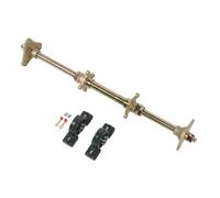 Tbest Kit D'arbre D'essieu Arrière 24 Pouces, Moyeux Métalliques Robustes Anti-chocs, Supports de Fixation, Brides pour VTT 50, Quads, Tricycles de Dérive, Reconstructions à Faire
