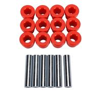 Tbest Kit de Bagues de Ressort à Lames Arrière, Kit de Douilles de Suspension 18 Pièces avec 12 Bagues 6 Manchons, for Voiturette de DS 1981 et Plus