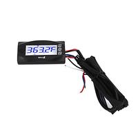 Tbest Kit de Connecteur 3 Voies pour Jauge de Température LCD pour Mm de Remplacement Universel OE - avec Affichage du Tachymètre de Temps de Tension pour Accessoires de Moto (16mm)