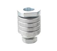 Tbest Kit de Conversion d'adaptateur de Meuleuse d'angle M10 vers Machine à Rainurer - Outil de Fente en Acier Robuste pour Murs, Briques, Carrelage avec Lames de Scie (M14)