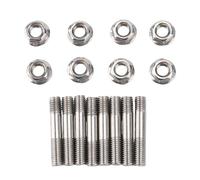 Tbest Kit de Goujons de Turbocompresseur M8x1,25 Acier Inoxydable Haute | Acier Inoxydable, Fixations de Collecteur D'échappement, Réparation de Turbine Haute Chaleur, Remplacement Direct OEM,