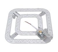 Tbest Kit de Modernisation de Lumière du Ventilateur de Plafond à 24 W, Températures Réglables à 3 Couleurs, économisation d'énergie Installation de Remplacement du Panneau de Remplacement PCB avec
