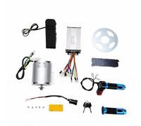 Tbest Kit de Moteur électrique à Courant Continu sans Balais 1000 W 48 V 4000 Tr/min Kit Complet de Moteur sans Balais BLDC Set Contrôleur Poignée D'accélérateur Pignon de Chaîne pour