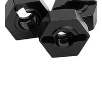Tbest Kit de Moyeu Hexagonal de Roue de 14 Mm en Alliage d'aluminium Mise à Niveau Universelle pour Voiture Senton 1/10 RC Noir Adaptateur Léger Haute Résistance pour des Performances Améliorées