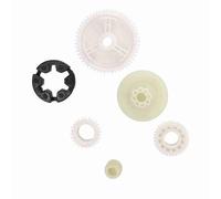 Tbest Kit de Remplacement D'engrenage de Moteur de Fenêtre de Voiture, Métal Durable, Matériau ABS Intermédiaire de Haute qualité pour 3 5 CX7 CX9 RX8, Ensemble de 6 Pièces