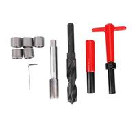 Tbest Kit de Réparation de Filetage M18x1.5, Acier Inoxydable Durable | Filetages standards résistants à l\'usure et de haute précision, Idéal pour réparer l\'alliage d\'aluminium, Pratique pour
