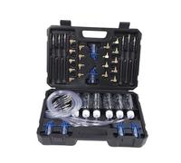 Tbest Kit de Test de Débit D'injecteur, Adaptateur à Rampe Commune 6 Cylindres Robuste, Ensemble de Testeur de Carburant pour Injecteurs Delphi, Boîtier moulé par Soufflage en Métal