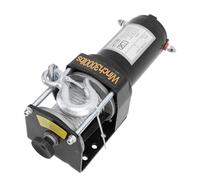 Tbest Kit de Treuil électrique 12 V, Robuste, capacité de Charge de 1 360 Kg, Moteur 1 KW, pour Véhicules Tout-Terrain et Remorques, Construction en Acier et Cuivre, 31 X 11 X 11 Cm