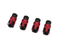 Tbest Kit de Valve de Dégonflage Rapide, Valves en Alliage D'aluminium à Dégonflage Rapide pour SUV, Camions Lourds et VTT, pour Traction Hors Route dans Le Désert (Rouge)