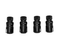Tbest Kit de Valve de Dégonflage Rapide, Valves en Alliage D'aluminium à Dégonflage Rapide pour SUV, Camions Lourds et VTT, pour Traction Hors Route dans Le Désert (Black)