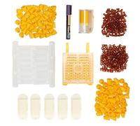 Tbest Kit d'élevage de Reines pour l'apiculture - Ensemble d'élevage 'Abeilles en Plastique avec Bouteille de Marquage et - Outils 'apiculture pour le Frai des Abeilles - Accessoires pour