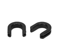 Tbest Kit D'œillets de Support de Montage de Dossier de Bague de Point D'accueil de Porte-bagages D'œillets de Plaque Latérale de Sissy Bar avec Coussin en Caoutchouc pour Road King