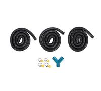 Tbest Kit D'installation de Pompe de Cale 1100 GHPH Tyle Flexible Haute Pression avec Ajustement à 3 Voies pour les Yachts et les Bateaux 2 Mètres Longueur de Tuyau de 29 Mm de